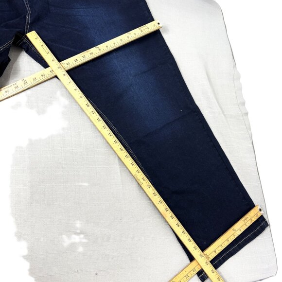 KAM Big and Tall Dark Blue Regular Comfort Fit Stretch Jeans Size 56 Waist NWT - Picture 10 of 10